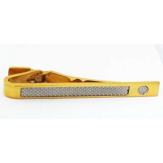 Pince à cravate Dunhill en plaqué or