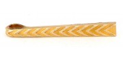 Pince à cravate Murat vintage 1980 en plaqué or